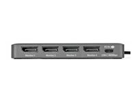 StarTech.com - Dokkingstasjon - USB-C / Displayport - 4 x DP - TAA-samsvar QUAD-USB-DP-ADAPT