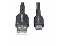 StarTech.com 3m (9.8ft) USB-A to USB-C Charging Cable, Charger Cord, M/M - USB-kabel - USB (hann) til 24 pin USB-C (hann) - USB 2.0 - 3 A - 3 m - lade og synkronisere, halogenfri, passiv, USB Fast Charge (15W) - svart USB2AC3MNC