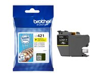 Brother LC421Y - Gul - original - blekkpatron - for Brother DCP-J1140DW, DCP-J1800DW, MFC-J1010DW, MFC-J1012DW LC421Y