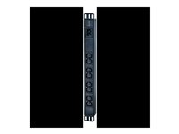 APC Easy Basic Rack PDU EPDU1016B - Strømfordelerenhet (kan monteres i rack) - AC 200/208/230 V - 3680 VA - inngang: IEC 60320 C20 - utgangskontakter: 8 (power IEC 60320 C13) - 1U - 2.5 m kabel - svart - for P/N: AR106V, SCL400RMJ1U, SCL500RMI1UC, SCL500RMI1UNC, SMTL1000RMI2UC, SMTL750RMI2UC EPDU1016B