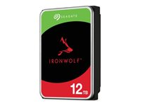 Seagate IronWolf ST8000VN004 - Harddisk - 8 TB - intern - 3.5" - SATA 6Gb/s - 7200 rpm - buffer: 256 MB - med 3-års Seagate Rescue Data Recovery (en pakke 4) ST8000VN004 4 PACK