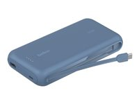 20k PD30w Integrated USB-C Cable Power Bank, Blue BPB024HQBL
