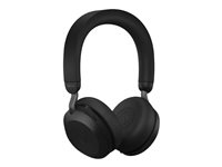 Jabra Evolve2 75 - Hodesett - on-ear - Bluetooth - trådløs - aktiv støydemping - USB-C - lydisolerende - svart - Optimert for UC 27599-989-889