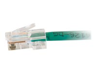 C2G Cat5e Non-Booted Unshielded (UTP) Network Patch Cable - Koblingskabel - RJ-45 (hann) til RJ-45 (hann) - 2 m - UTP - CAT 5e - flertrådet, uniboot - grønn 83063