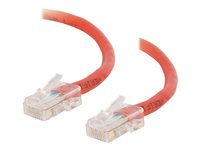 C2G Cat5e Non-Booted Unshielded (UTP) Network Crossover Patch Cable - Krysskabel - RJ-45 (hann) til RJ-45 (hann) - 7 m - UTP - CAT 5e - flertrådet, uniboot - rød 83337