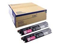 Brother TN329M - 2-pack - magenta - original - tonerpatron - for Brother DCP-L8450CDW, HL-L8350CDW, HL-L8350CDWT, MFC-L8850CDW TN329MTWIN