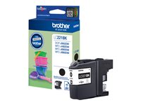 Brother LC221BK - Svart - original - blister - blekkpatron - for Brother DCP-J562DW, MFC-J480DW, MFC-J680DW, MFC-J880DW LC221BKBPDR