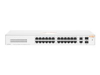 HPE Networking Instant On 1430 26G 2SFP Switch - Switch - ikke-styrt - 26 x 10/100/1000 + 2 x 100/1000 SFP - stasjonær, rackmonterbar, veggmonterbar - BTO R8R50A#ABB