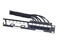 APC Data Distribution Cable - Nettverkskabel - TAA-samsvar - RJ-45 (hunn) til RJ-45 (hunn) - 9.5 m - UTP - CAT 6 - svart DDCC6-031