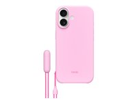 Beats - Baksidedeksel for mobiltelefon - med stativ - MagSafe-samsvar - polykarbonat - pebble pink - for iPhone 17 MGY64LL/A