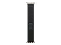 Apple Trail Loop - Sløyfe for smart armbåndsur - 49 mm, naturlig titanfinish - S/M-størrelse - svart MXTQ3ZM/A