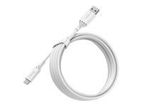 OtterBox Standard - USB-kabel - 24 pin USB-C (hann) til USB (hann) - 3 m - skydrømhvitt 78-52661