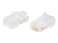 C2G RJ45 Cat5E Modular Plug for Flat Stranded Cable - Nettverkkontakt - RJ-45 (hann) - CAT 5e (en pakke 25) 88121