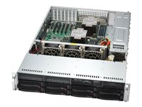 Supermicro Mainstream SuperServer 621P-TRT - rackmonterbar ingen CPU - 0 GB - uten HDD SYS-621P-TRT