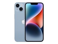 Apple iPhone 14 - 5G smartphone - dobbelt-SIM / Internminne 128 GB - OLED-display - 6.1" - 2532 x 1170 piksler - 2x bakkameraer 12 MP, 12 MP - front camera 12 MP - blå MPVN3QN/A