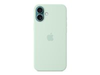 Apple - Baksidedeksel for mobiltelefon - MagSafe-samsvar - silikon - akvamarin - for iPhone 16 Plus MDGU4ZM/A