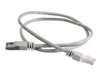 C2G Cat5e Booted Shielded (STP) Network Patch Cable - Koblingskabel - RJ-45 (hann) til RJ-45 (hann) - 50 m - STP - CAT 5e - formstøpt - grå 83759