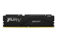 Kingston FURY Beast - DDR5 - modul - 32 GB - DIMM 288-pin - 6400 MHz / PC5-51200 - CL32 - 1.4 V - ikke-bufret - on-die ECC - svart KF564C32BBE-32