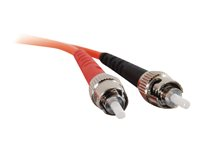 C2G ST-ST 62.5/125 OM1 Duplex Multimode PVC Fiber Optic Cable (LSZH) - Koblingskabel - ST flermodus (hann) til ST flermodus (hann) - 15 m - fiberoptisk - dupleks - 62,5 / 125 mikroner - OM1 - halogenfri - oransje 85450