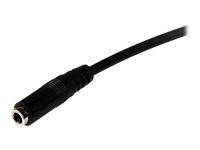 StarTech.com 2m 3.5mm 4 Position TRRS Headset Extension Cable - M/F - audio Extension Cable for iPhone (MUHSMF2M) - Forlengerledning for hodesett - 4-polsminijakk hann til 4-polsminijakk hunn - 2 m - svart - for P/N: MUYHSFMM, MUYHSMFF, MUYHSMFFADW, SV211DPUA, SV211DPUA4K, SV211HDUA4K MUHSMF2M