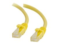 C2G Cat5e Booted Unshielded (UTP) Network Patch Cable - Koblingskabel - RJ-45 (hann) til RJ-45 (hann) - 3 m - UTP - CAT 5e - formstøpt, uten hindringer, flertrådet - gul 83244