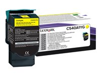 Lexmark - Gul - original - tonerpatron LCCP, LRP - for Lexmark C540, C543, C544, C546, X543, X544, X546, X548 C540A1YG