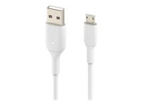 Belkin BoostCharge - USB-kabel - Micro-USB type B (hann) til USB (hann) - 1 m - hvit CAB005BT1MWH