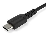 StarTech.com 2m USB C Charging Cable, Durable Fast Charge & Sync USB 2.0 Type C to USB C Laptop Charger Cord, TPE Jacket Aramid Fiber M/M 60W Black, Samsung S10, S20 iPad Pro MS Surface - Heavy Duty and Rugged - USB-kabel - 24 pin USB-C (hann) rett til 24 pin USB-C (hann) rett - USB 2.0 - 2 m - svart - for P/N: CDP2HDUACP2, SECTBLTDT, STNDTBLTMOB RUSB2CC2MB