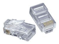 C2G RJ45 Cat5E Modular Plug for Flat Stranded Cable - Nettverkkontakt - RJ-45 (hann) - CAT 5e (en pakke 50) 88122