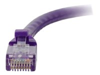 C2G Cat5e Booted Unshielded (UTP) Network Patch Cable - Koblingskabel - RJ-45 (hann) til RJ-45 (hann) - 2 m - UTP - CAT 5e - formstøpt, uten hindringer, flertrådet - purpur 83661