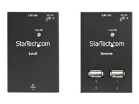 StarTech.com 4-Port USB 2.0 Extender - 165ft (50m) USB Over Cat5/Cat6 Extender - Compact USB 2.0 Over Ethernet Extender (USB2004EXTV) - USB-utvider - USB 2.0 - over CAT 5/6 - 4 porter - opp til 50 m - for P/N: SVA5N3NEUA USB2004EXTV