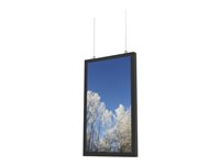 HI-ND Ceiling Casing 49" - Monteringssett (hylster) - portrett - for digitalsignerings-LCD-panel - svart, RAL 9005 - skjermstørrelse: 49" - takmonterbar - for LG 49XS2E-B, 49XS4J-B CC4925-5001-02