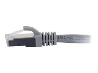 C2G Cat6a Booted Shielded (STP) Network Patch Cable - Koblingskabel - RJ-45 (hann) til RJ-45 (hann) - 20 m - STP - CAT 6a - formstøpt, uten hindringer, flertrådet - grå 89924