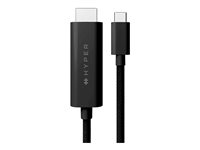HyperDrive - Adapterkabel - 24 pin USB-C hann til HDMI hann - 2.5 m - svart - 4K 60Hz støtte, Støtte for DP Alt-modus HD6007BKGL
