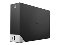 Seagate One Touch with hub STLC16000400 - Harddisk - 16 TB - ekstern (stasjonær) - USB 3.0 - svart - med Seagate Rescue Data Recovery STLC16000400