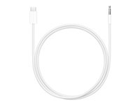 Apple - USB-C til hodetelefons-jakkadapter - 24 pin USB-C hann til 3,5 mm telefonjakk hann - 1.2 m - toretnings MDV84ZM/A