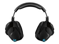 Logitech Gaming Headset G935 - Hodesett - 7,1-kanals - full størrelse - 2,4 GHz - trådløs - 3,5 mm jakk - svart, blå 981-000744