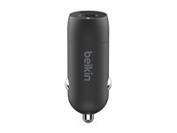 Belkin BoostCharge - Bilstrømadapter - 30 watt - 3 A - Fast Charge, Power Delivery 3.1 (24 pin USB-C) - svart CCA004BT1MBK-B6