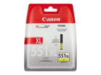 Canon CLI-551Y XL - 11 ml - Høy ytelse - gul - original - blister med sikkerhet - blekkbeholder - for PIXMA iP8750, iX6850, MG5550, MG5650, MG5655, MG6450, MG6650, MG7150, MG7550, MX725, MX925 6446B004