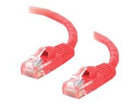 C2G Cat6 Booted Unshielded (UTP) Crossover Patch Cable - Krysskabel - RJ-45 (hann) til RJ-45 (hann) - 5 m - UTP - CAT 6 - formstøpt, uten hindringer, flertrådet - rød 83561