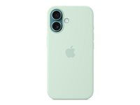 Apple - Baksidedeksel for mobiltelefon - MagSafe-samsvar - silikon - akvamarin - for iPhone 16 MDGP4ZM/A