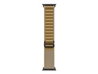 Apple - Sløyfe for smart armbåndsur - 49 mm, svart titanfinish - Liten størrelse - gyllenbrun MYQ03ZM/A