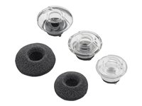 Poly - Øretipssett for Bluetooth-hodetelefoner - medium - svart (en pakke 3) - for Poly Voyager Legend 85S04AA