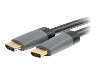 C2G 1m (3ft) HDMI Cable with Ethernet - High Speed CL2 In-Wall Rated - M/M - HDMI-kabel med Ethernet - HDMI hann til HDMI hann - 1 m - skjermet - svart 42520