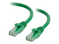 C2G Cat5e Booted Unshielded (UTP) Network Patch Cable - Koblingskabel - RJ-45 (hann) til RJ-45 (hann) - 2 m - UTP - CAT 5e - formstøpt, uten hindringer, flertrådet - grønn 83203