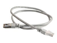 C2G Cat5e Booted Shielded (STP) Network Patch Cable - Koblingskabel - RJ-45 (hann) til RJ-45 (hann) - 4 m - STP - CAT 5e - formstøpt - grå 83753