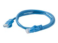 C2G Cat6 Booted Unshielded (UTP) Network Patch Cable - Koblingskabel - RJ-45 (hann) til RJ-45 (hann) - 100 m - UTP - CAT 6 - formstøpt, uten hindringer, flertrådet - blå 83397