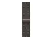 Apple - Sløyfe for smart armbåndsur - 46mm - S/M-størrelse - skifergrå MC7L4ZM/A