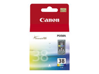 Canon CL-38 - 9 ml - farge (cyan, magenta, gul) - original - blekkpatron - for PIXMA iP1800, iP1900, iP2500, iP2600, MP140, MP190, MP210, MP220, MP470, MX300, MX310 2146B001