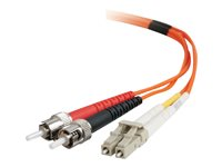 C2G Low-Smoke Zero-Halogen - Koblingskabel - LC multimodus (hann) til ST flermodus (hann) - 7 m - 7 m - fiberoptisk - 62,5 / 125 mikroner - oransje 85275